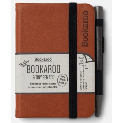 If Bookaroo Notatnik A7 z d�ugopisem - br�zowy