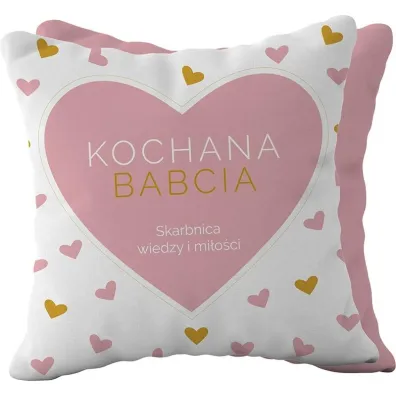 Be-Happy Gifts Poduszka prezentowa z napisem Kochana Babcia