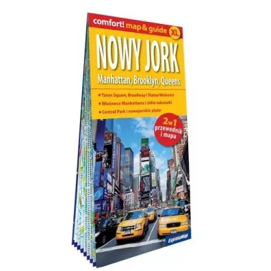 Comfort! map&guide Nowy Jork. Manhattan 2w1 w.2025