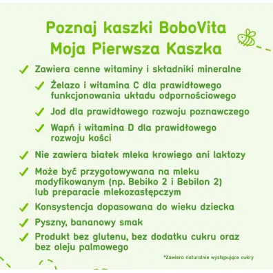 BoboVita Moja Pierwsza Kaszka ry�owa banan po 4. miesi�cu 180 g