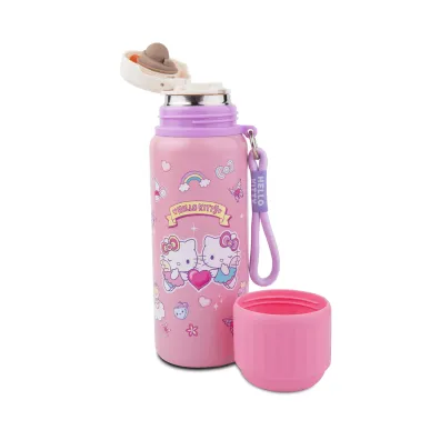 Patio Bidon 550ml metalowy termos Hello Kitty Light Pink
