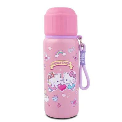 Patio Bidon 550ml metalowy termos Hello Kitty Light Pink