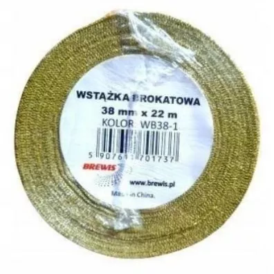 Wstka brokatowa zota 38mm x 22m