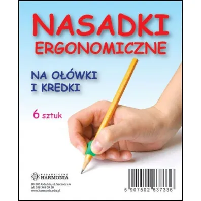 Harmonia Nasadki ergonomiczne na o��wek i kredki 6 szt.
