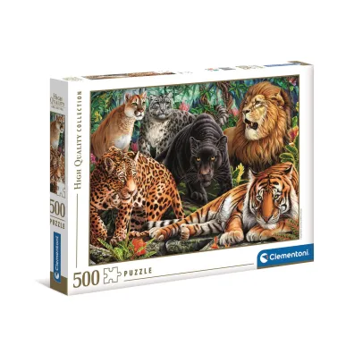 Puzzle 500 el. High Quality Collection. Wild Cats Clementoni