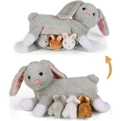 Mama kr�liczek z 3 ma�ymi kr�liczkami Mamanimals