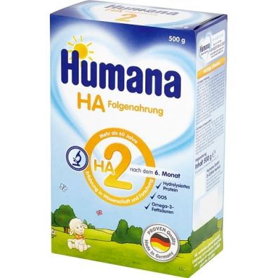 Humana HA 2 Hipoalergiczne mleko nastpne po 6. miesicu 500 g