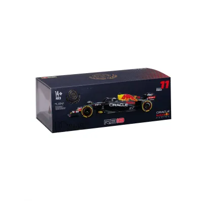 Bburago formula f1 oracle red bull racing rb18 with helmet sergio perez 1:24