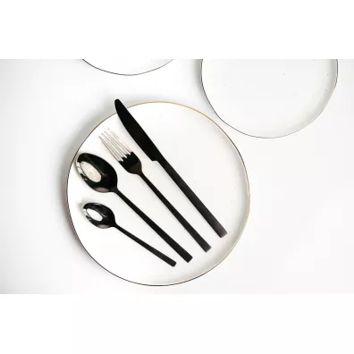 Kulig �y�eczka do herbaty Piano black zawieszka 29521 3 szt.