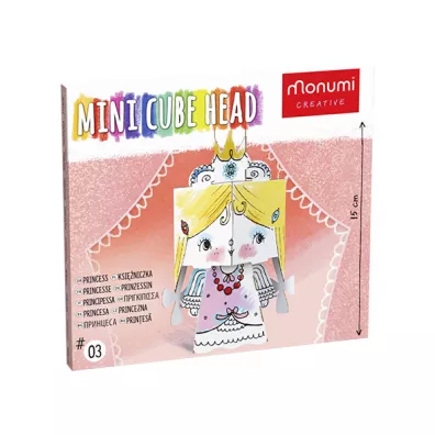 Kolorowanka CubeHead, 3D MINI, "Ksi�niczka"