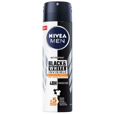 Nivea Men Black & White Invisible Ultimate Impact antyperspirant spray 150 ml