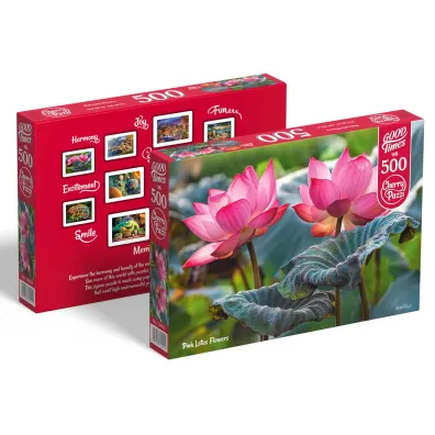Puzzle 500 el. Pink Lotus Flowers CherryPazzi