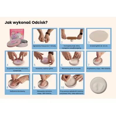 Zestaw Odcisk Bobasa - wersja z bia�� glink�