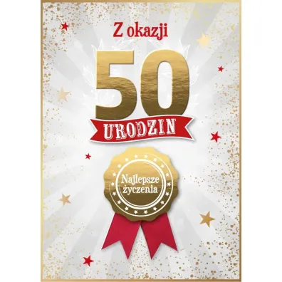 Armin Style KARNET URODZINY 50 B6 Z KOP AS GM-1294 FOL
