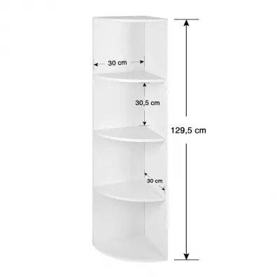 Songmics Rega narony 4 pki 129,5 cm