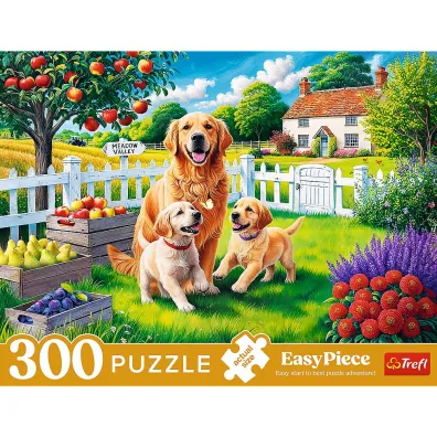 Puzzle 300 el. EasyPiece - Pieski na wsi Trefl
