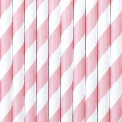 PartyDeco S�omki papierowe ro�owe 9.5cm 10 szt.