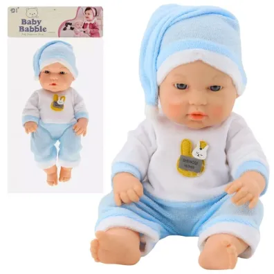 Lalka bobas w niebieskiej pi�amce LeanToys