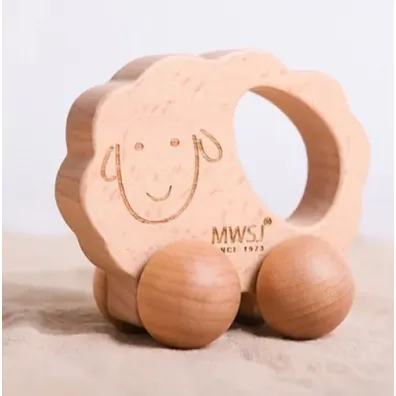 Drewniany samochodzik do chwytania Owca iWood