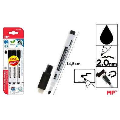 Mp Main Paper Marker do tablic czarny 3 szt.