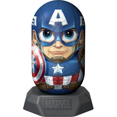 Puzzle 54 el. 3D Hylkies: Captain America Ravensburger