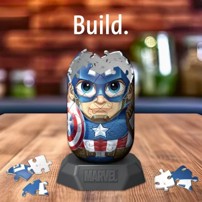 Puzzle 54 el. 3D Hylkies: Captain America Ravensburger
