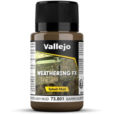 Фото - Настільна гра Splash Vallejo: 73.801 - Weathering FX -  Mud - European  (40 ml)