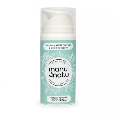 Manu Natu Natural Hemp Oil Foot Cream naturalny krem do st�p z olejem konopnym 100 ml