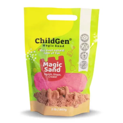 Piasek do formowania naturalny r�owy 907g ChildGen