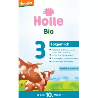 Holle Mleko nastpne krowie 3 dla niemowlt od 10. miesica demeter 600 g Bio