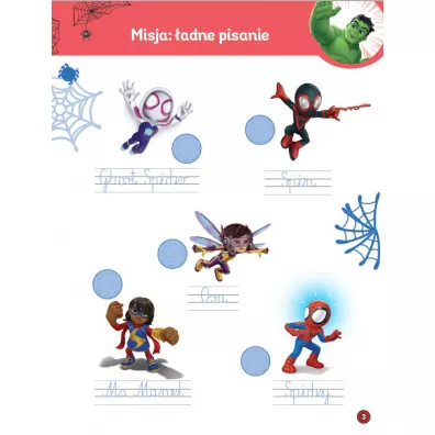 Baw si i ucz! Kaligrafia. Marvel Spidey i super-kumple