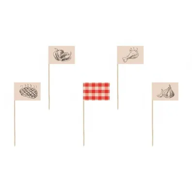 PartyDeco Ozdobne pikery na grilla 15cm