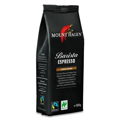 Mount Hagen Kawa ziarnista arabica/robusta barista espresso 500 g Bio