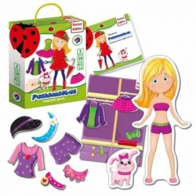 Puzzle Gra magnetyczna - Fashionistas Roter Kafer