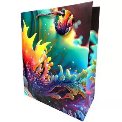 Fresh Torebka ozdobna matowa kolory 26x32x12cm