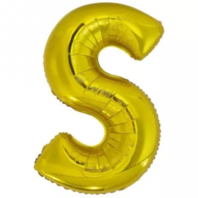 Amscan Balon foliowy litera S z�ota 55x86cm