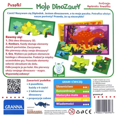 Puzzle Moje Dinozaury Granna
