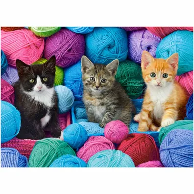 Puzzle 300 el. Kittens in Yarn Store Castorland