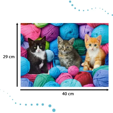 Puzzle 300 el. Kittens in Yarn Store Castorland