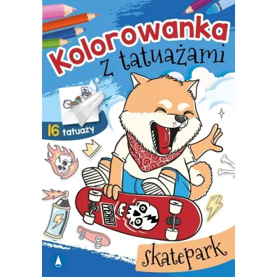 Kolorowanka z tatua�ami. Skatepark