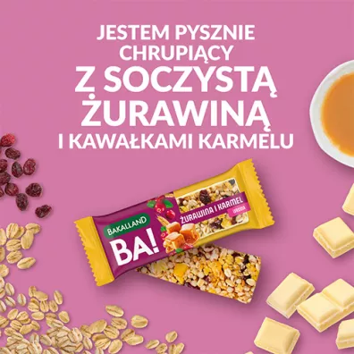 Bakalland Baton BA!lans urawina z karmelem 38 g