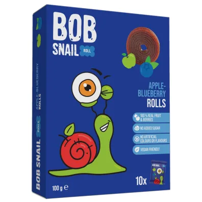 Bob Snail Przek�ska jab�ko-bor�wka Rolls 10 x 10 g