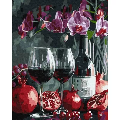 Ideyka Malowanie po numerach - Kwitn�ca orchidea 40x50cm