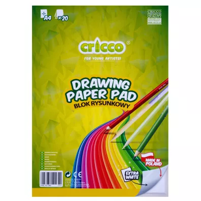 Cricco Blok rysunkowy A4 bia�y 20 kartek