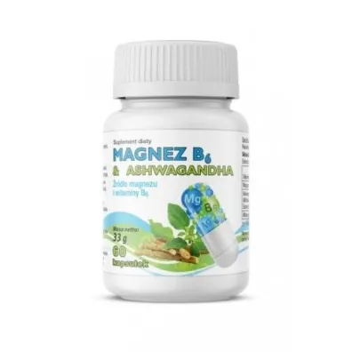 Gorvita Magnez B6 & Ashwagandha suplement diety 60 kaps.