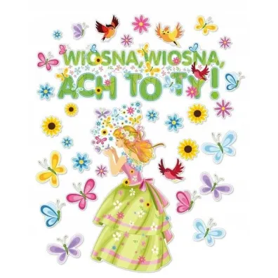 LearnHow Dekoracje okienne - Pani Wiosna 32el