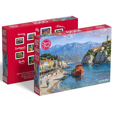 Puzzle 1000 el. Seaside Village CherryPazzi