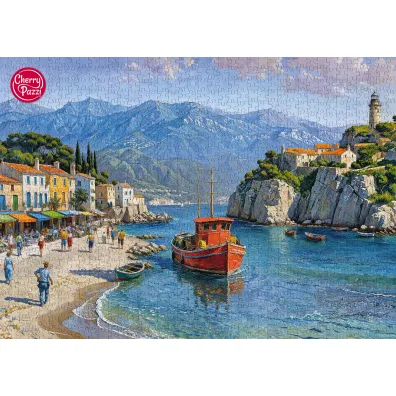 Puzzle 1000 el. Seaside Village CherryPazzi