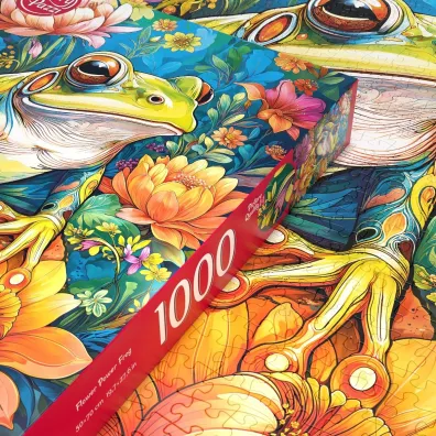 Puzzle 1000 el. Flower Power Frog CherryPazzi