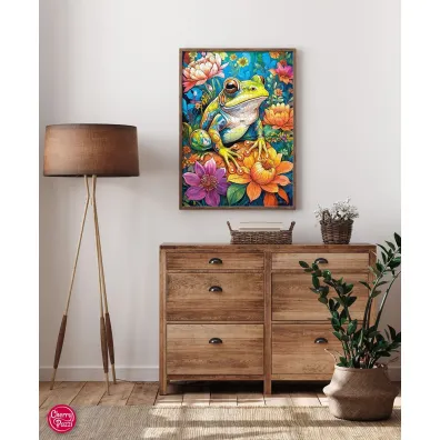 Puzzle 1000 el. Flower Power Frog CherryPazzi